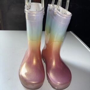Cat & Jack Kids Rainbow Rain Boots